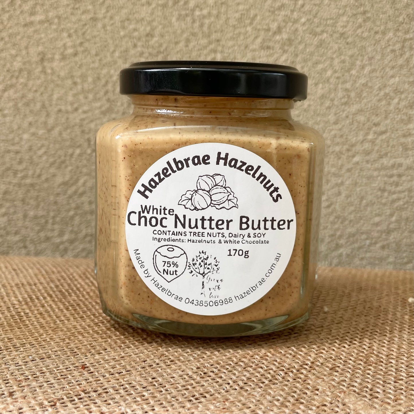 Nut butter with white chocolate